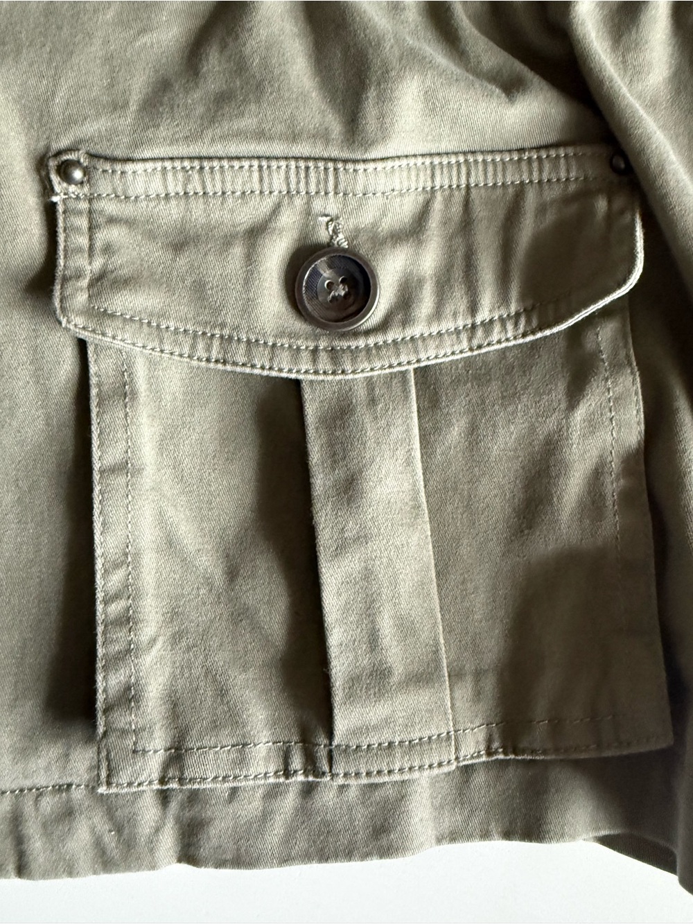 Matilda Jane (Good Hart) Olive Green Khaki Utility Jacket Like New - Picture 3 of 6